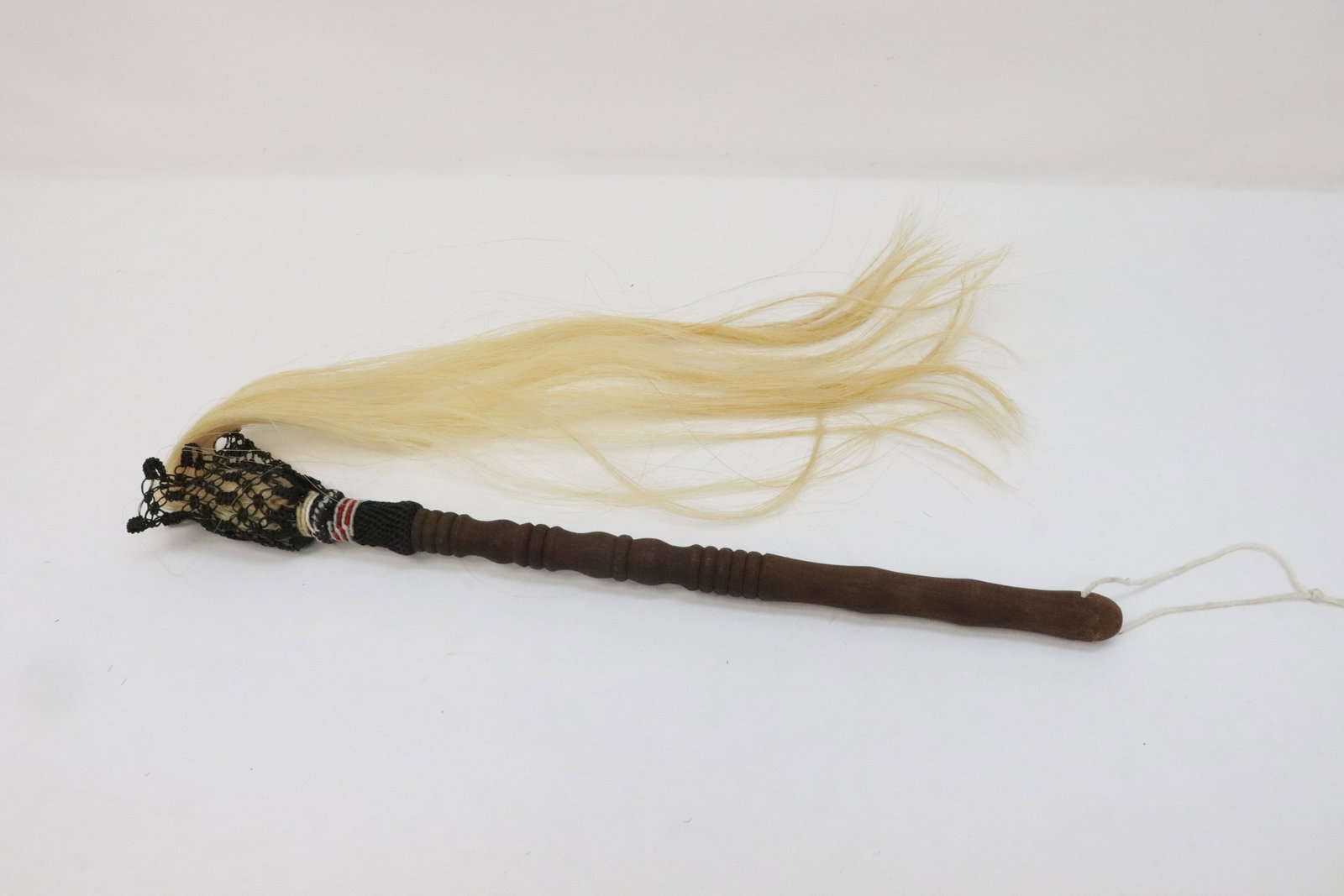 A Daoism article with red horse hair: A Daoism article with red horse hair, 42"L