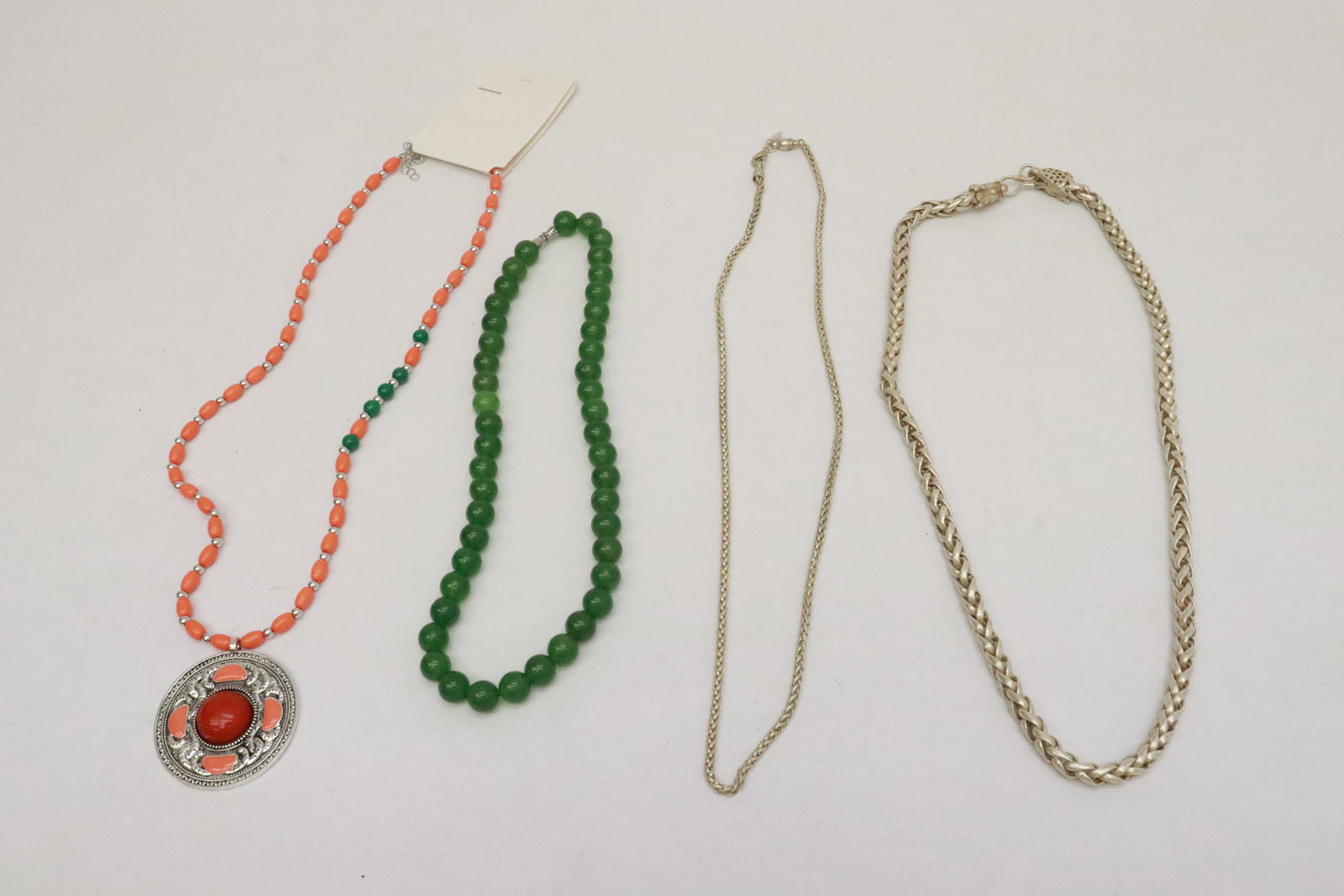 4 necklaces: 4 necklaces, 18.4"L - 23.7"L