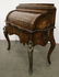 A French style mixed wood cylinder top desk - 6