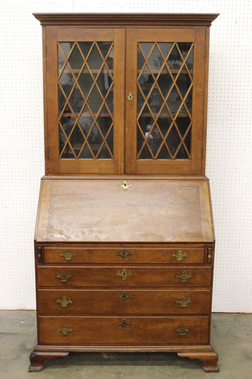 Early American Cherry Wood Secretary Desk May 25 2015