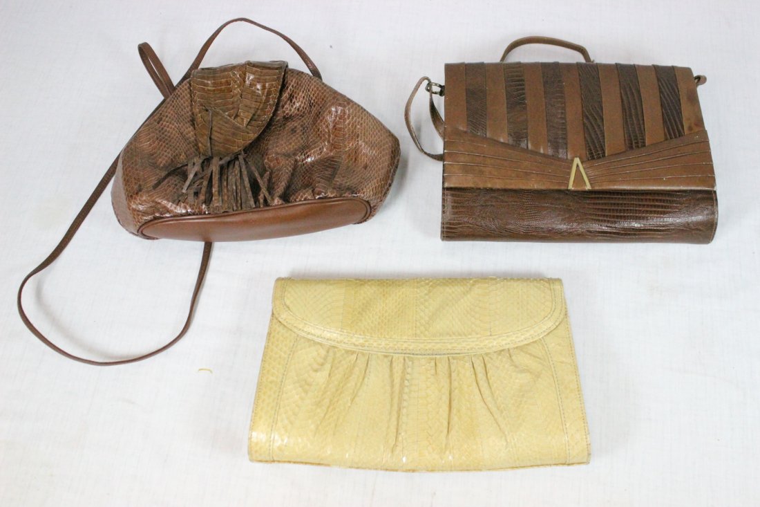 3 genuine snake skin bags (1 of 10)