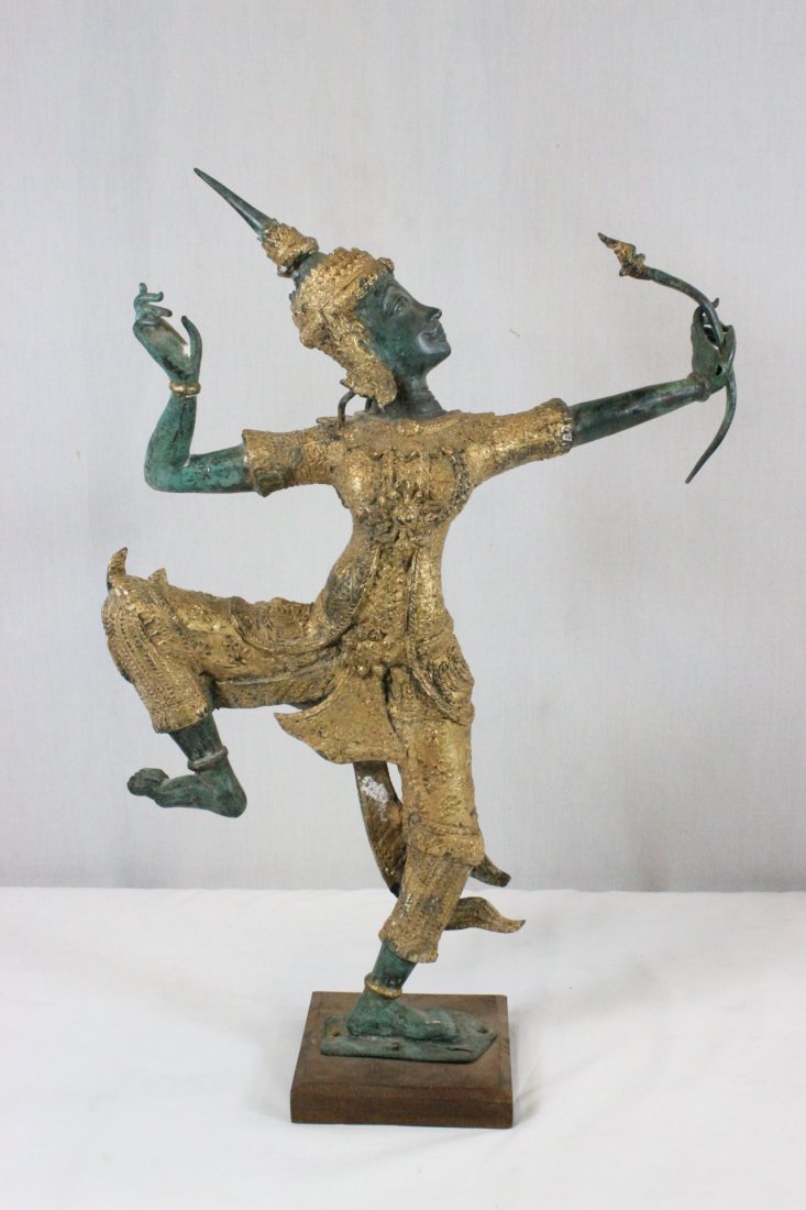 Parcel gilt Thai bronze sculpture of Buddha (1 of 9)