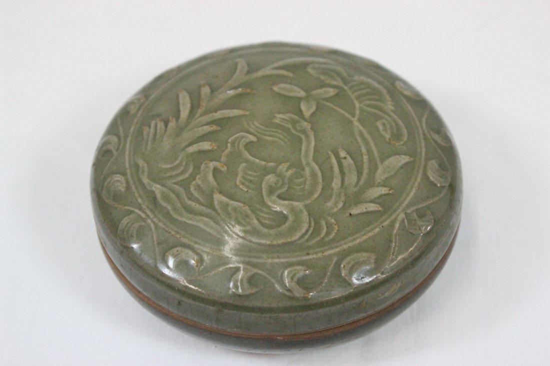 Chinese celadon porcelain ink box (1 of 10)