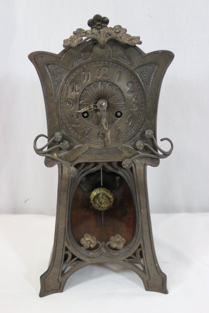 A fine art nouveau period table clock (1 of 9)
