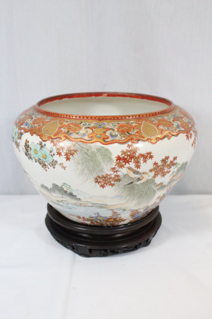 Japanese 19th c. censer signed makers & artist (1 of 10)