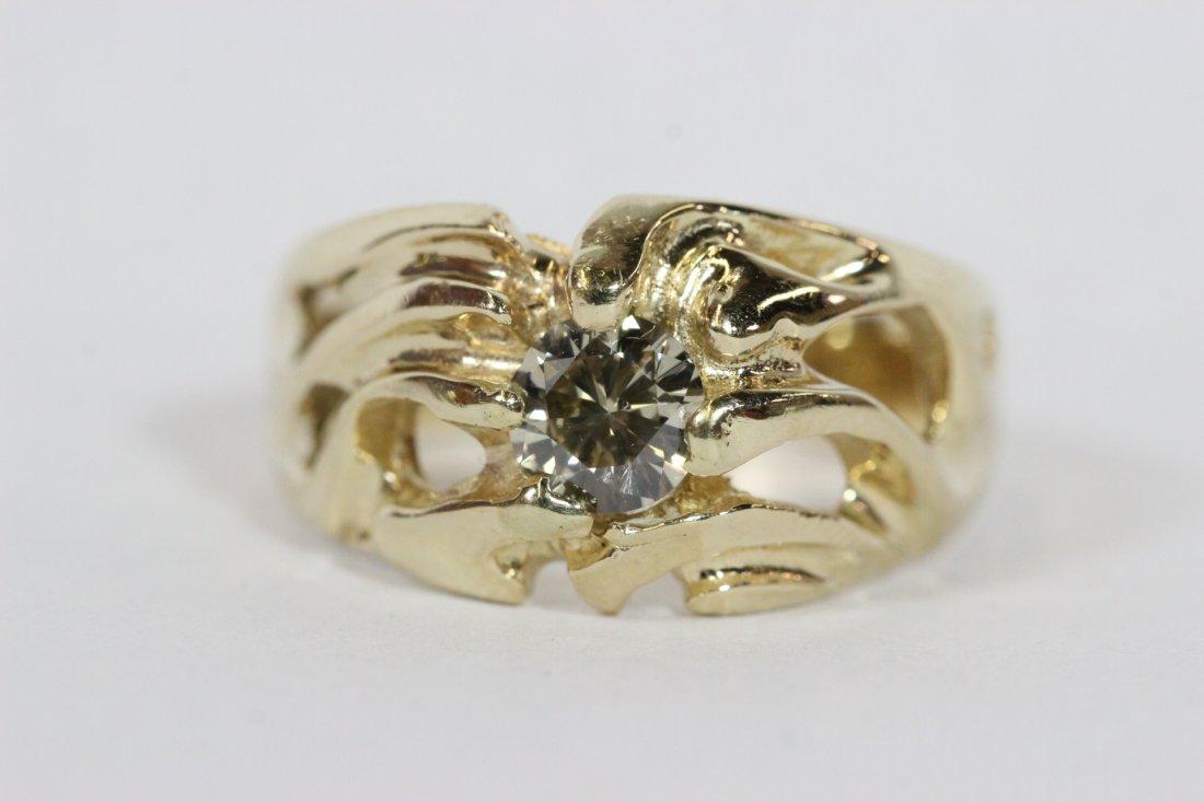 14K Y/G diamond ring (1 of 9)