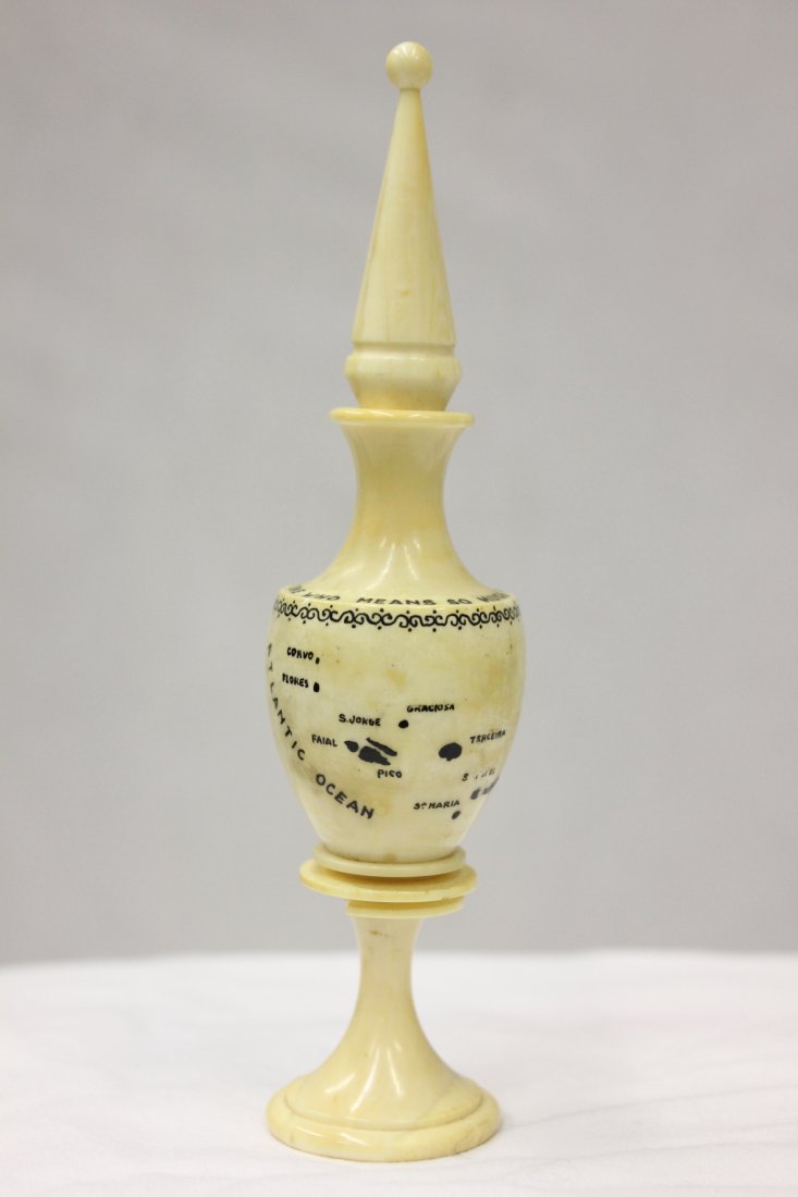 Rare vintage ivory carved perfume bottle (1 of 9)