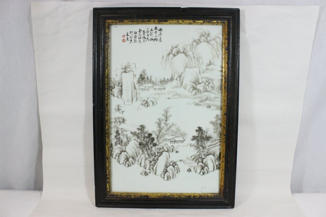 Chinese antique porcelain plaque (1 of 10)