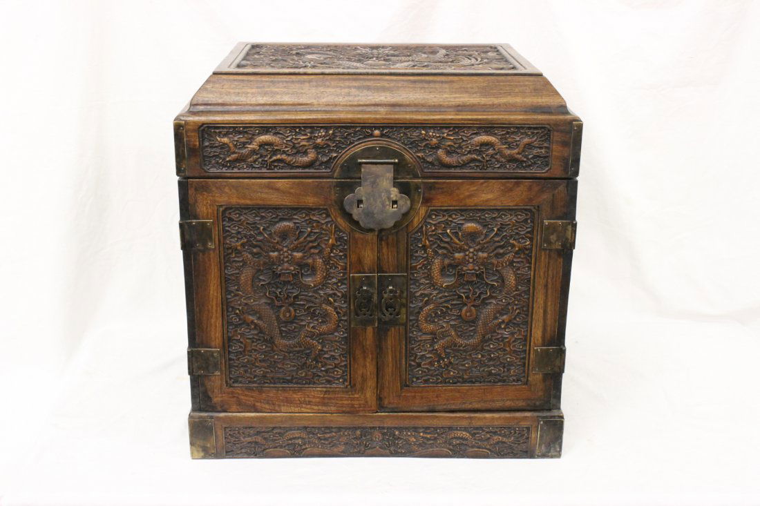huanghuali wood bed side chest (1 of 10)