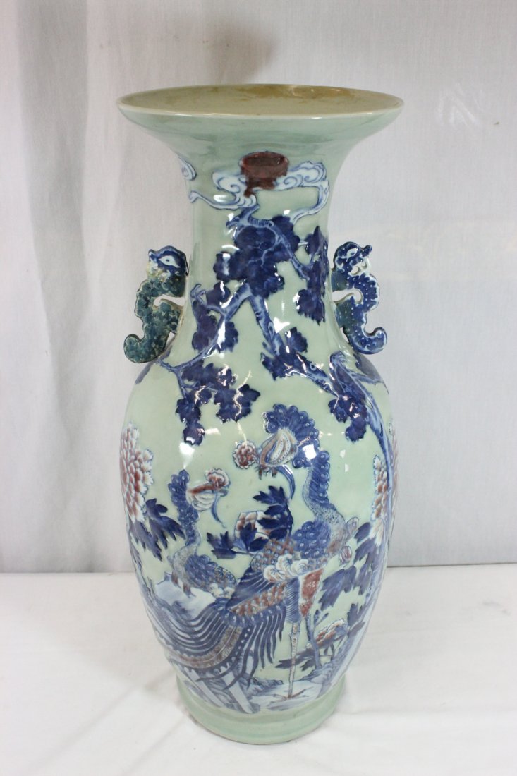 Chinese 19th century celadon porcelain vase (1 of 10)