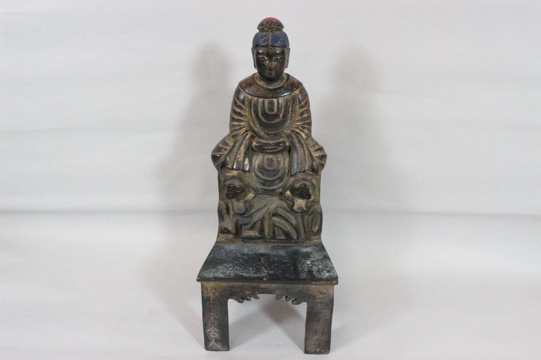 Chinese bronze of Daoism god: Chinese bronze of Daoism god, 10"H