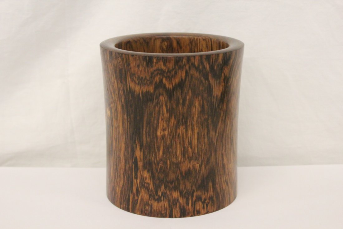 A fine huanghuali wood brush holder (1 of 10)