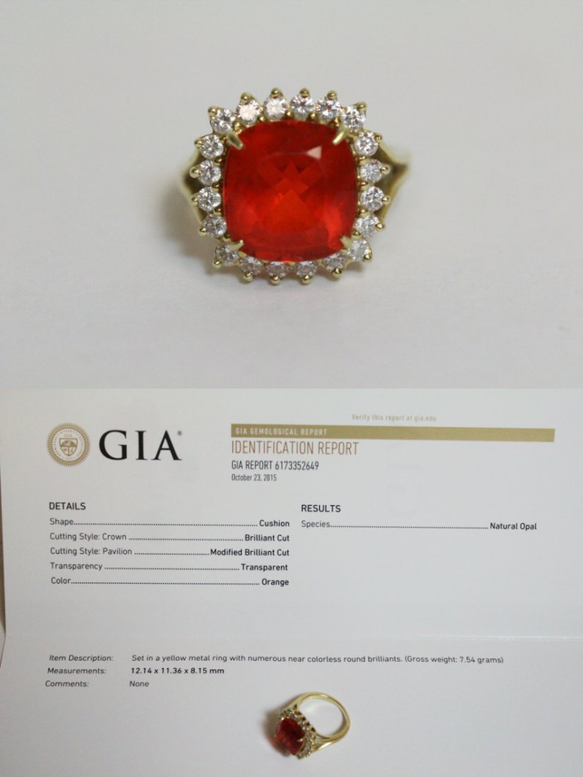 18K Y/G opal diamond ring by Tiffany & co (1 of 7)