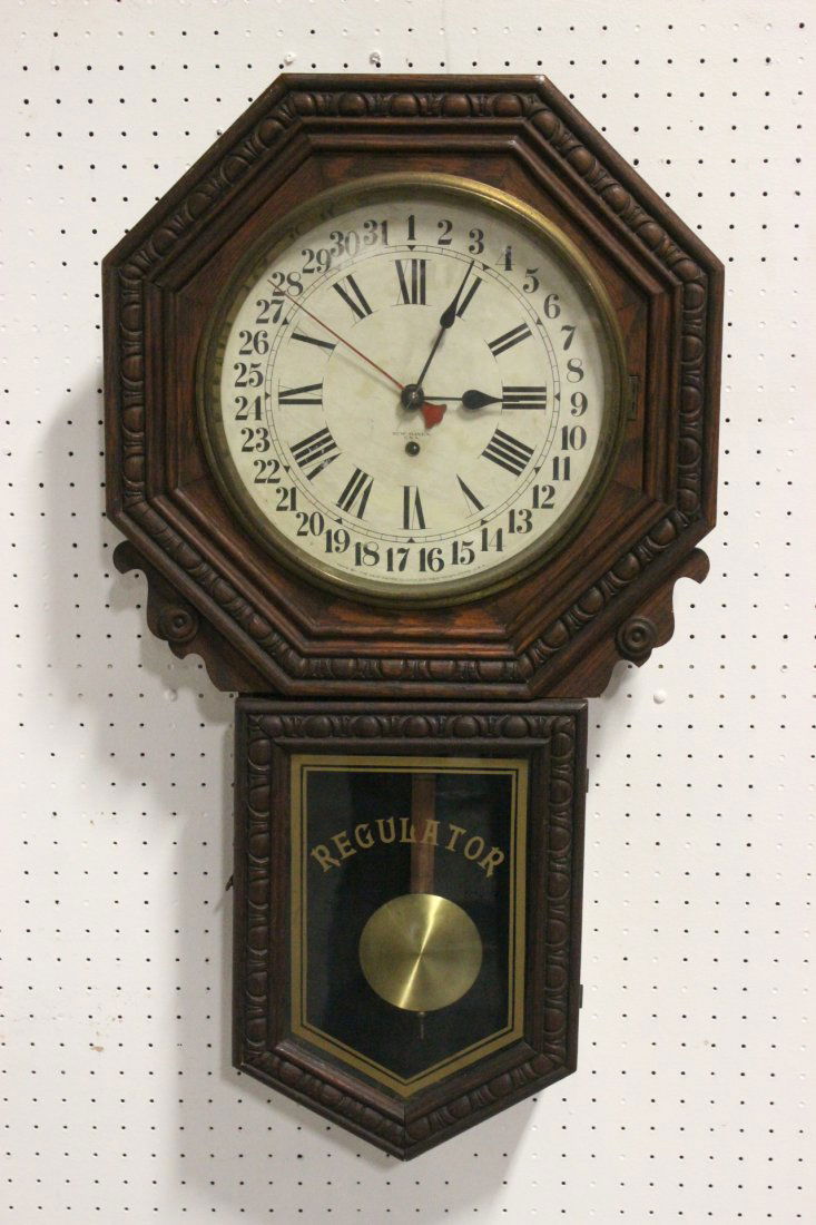 An 8day bank regulator by New Haven Clock co.
