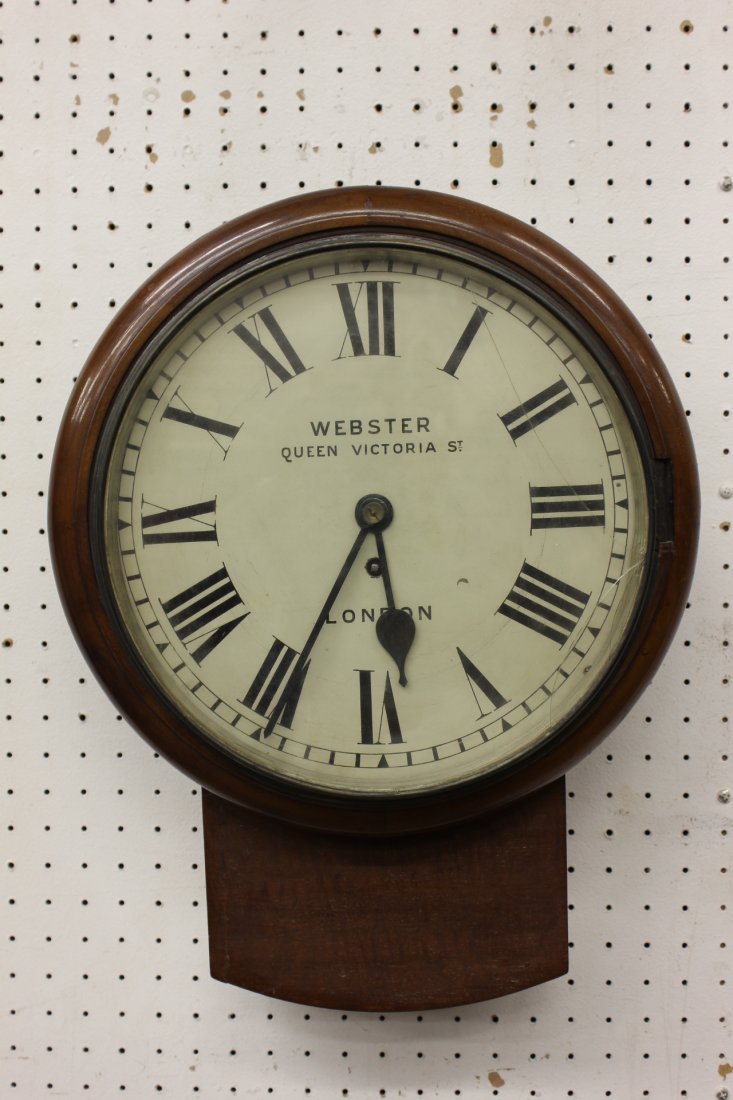 An early English wall clock by Webster (1 of 9)