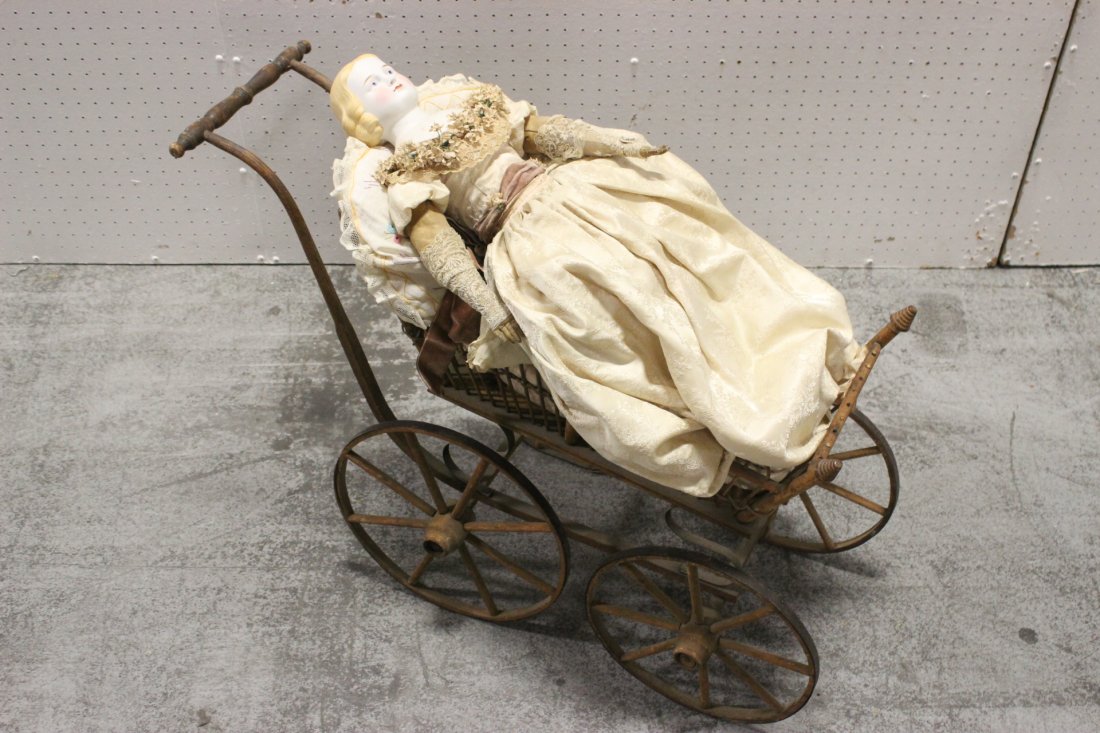 Parisian doll with doll buggy (1 of 8)