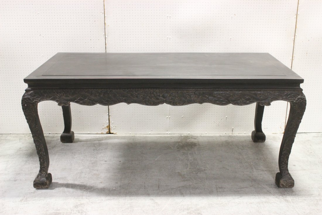 A large Chinese zitan wood table (1 of 10)