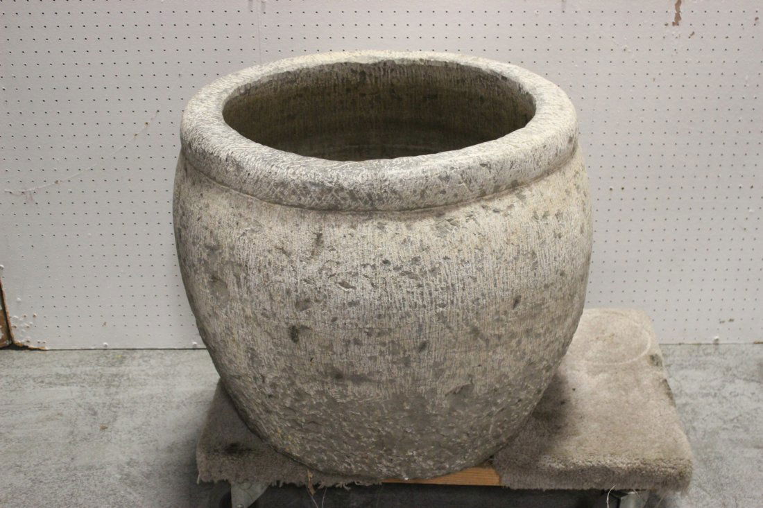 Chinese 18th/19th c. stone water container, c1800 (1 of 7)