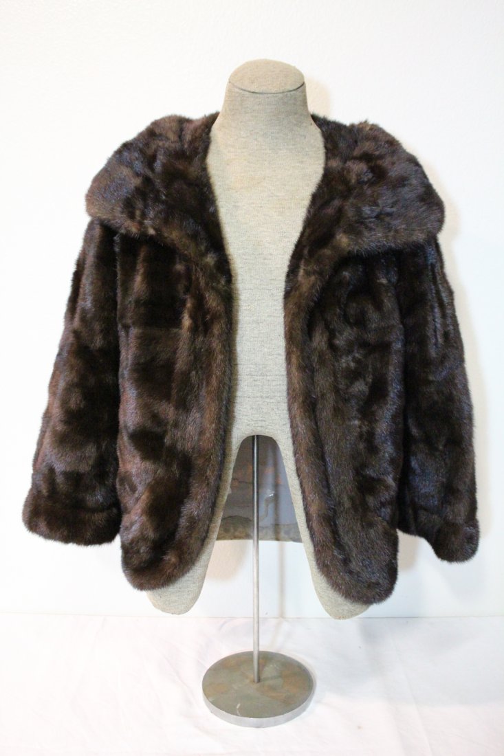A half length mink coat: A half length mink coat, 26"L