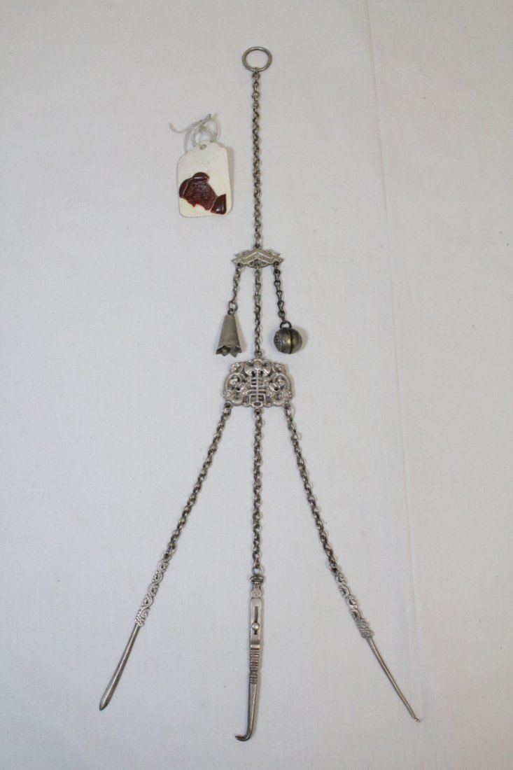 Rare Chinese 19th c. personal grooming set (1 of 10)