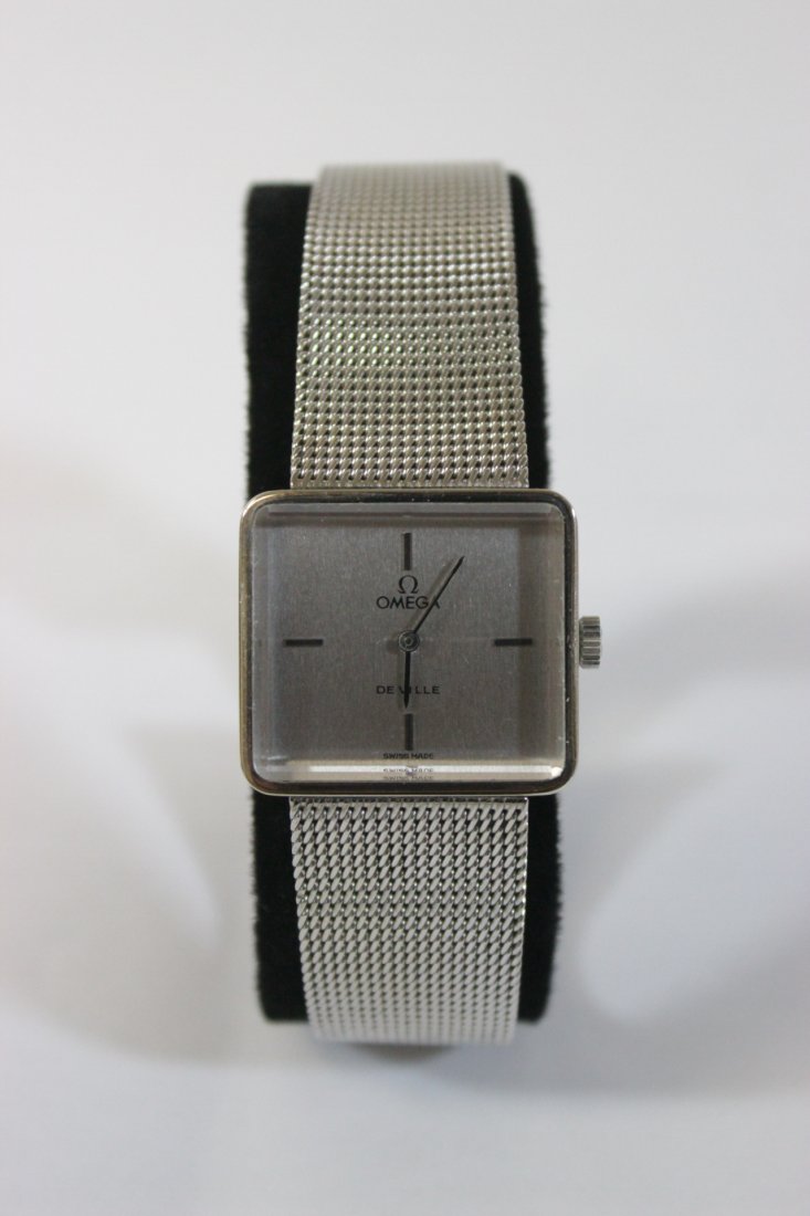 Omega De Ville square face wrist watch: Omega De Ville square face wrist watch in new condition