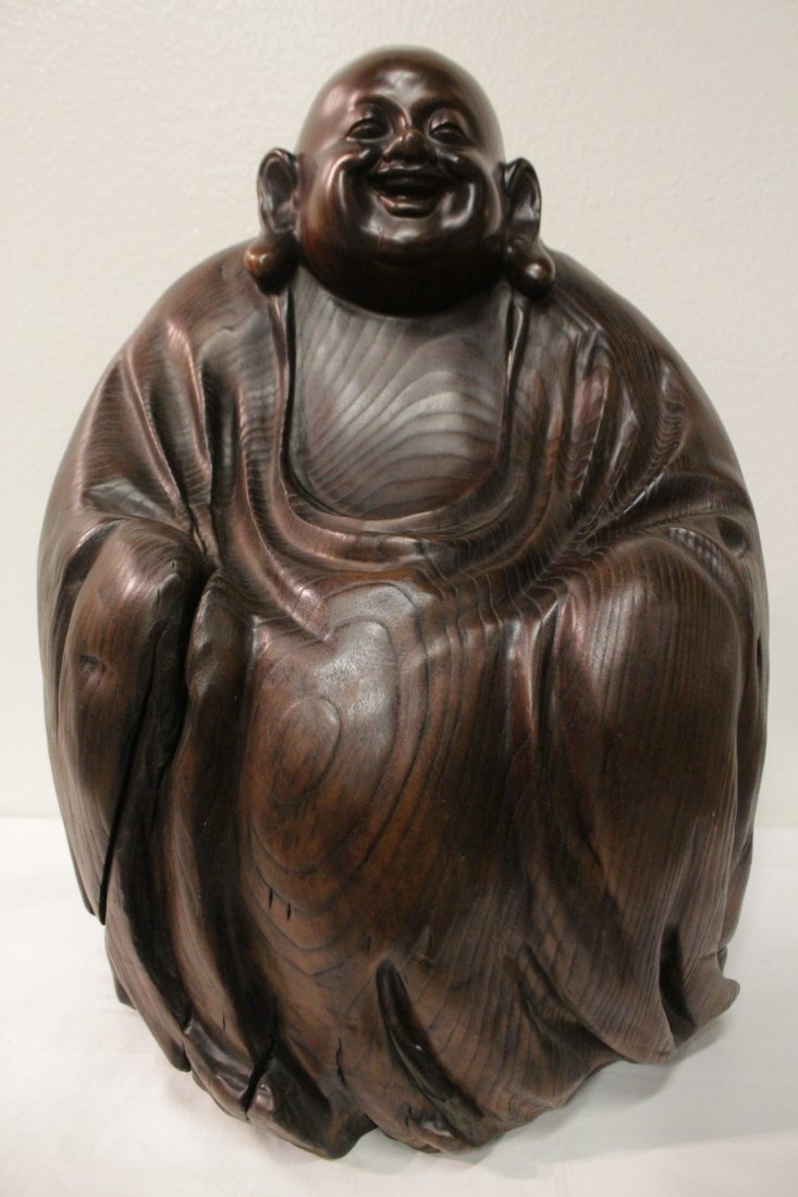 An important large zitan wood carving (1 of 10)