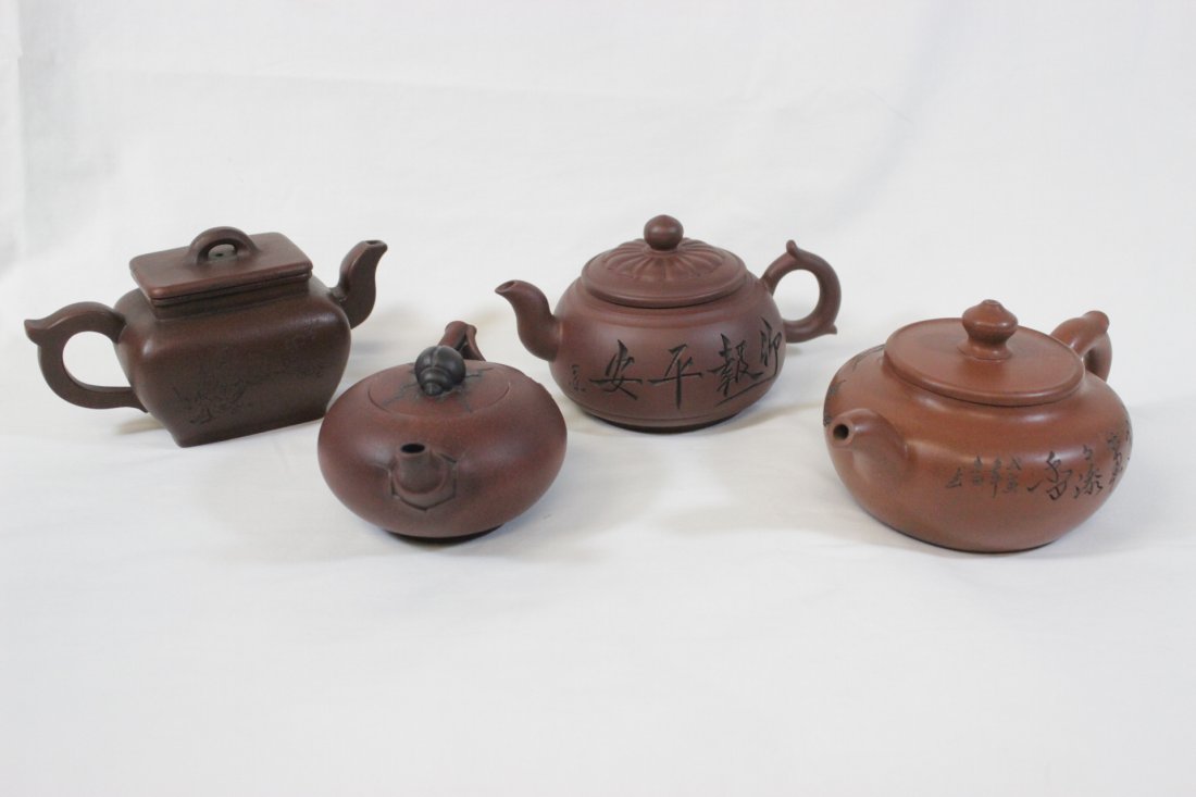 4 Yixing teapots (1 of 10)