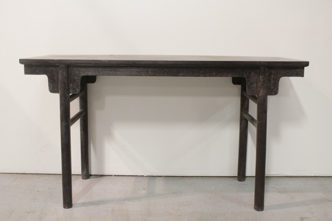 A fine zitan altar table: A fine zitan altar table, 33"Hx58.5"x18.05"