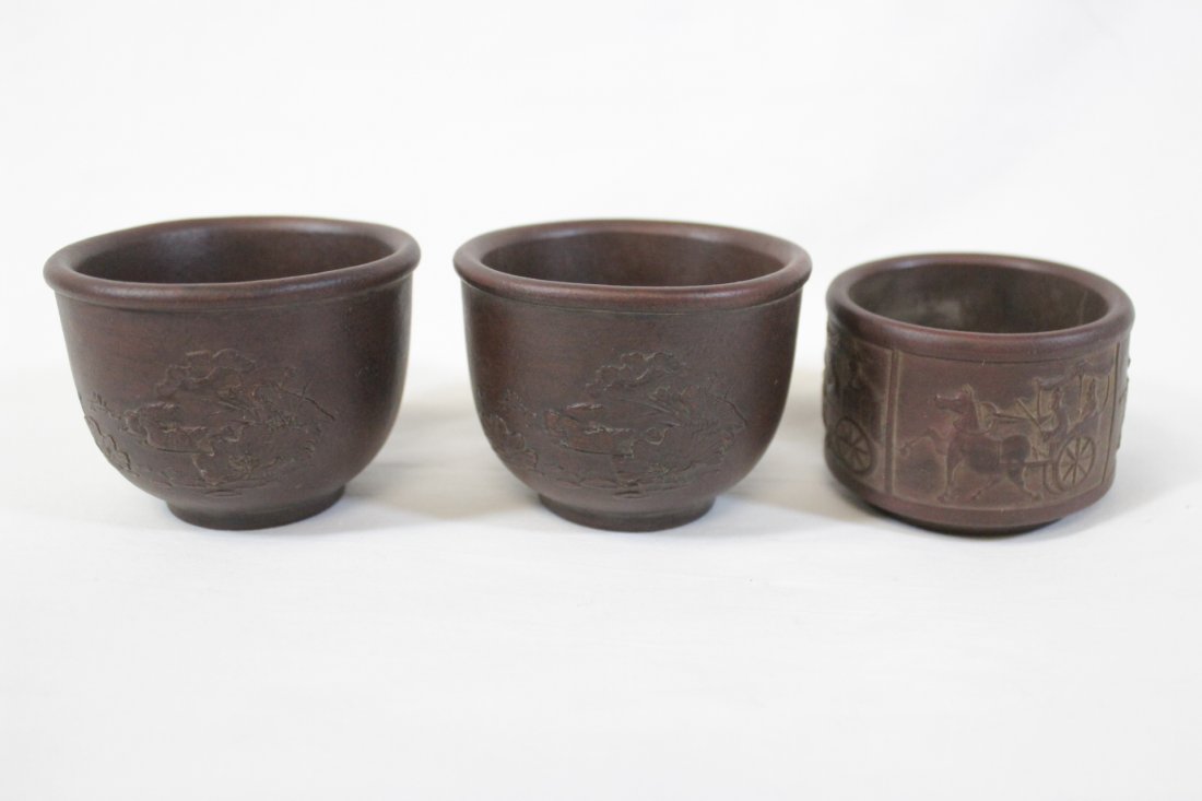 3 Yixing tea cups (1 of 10)