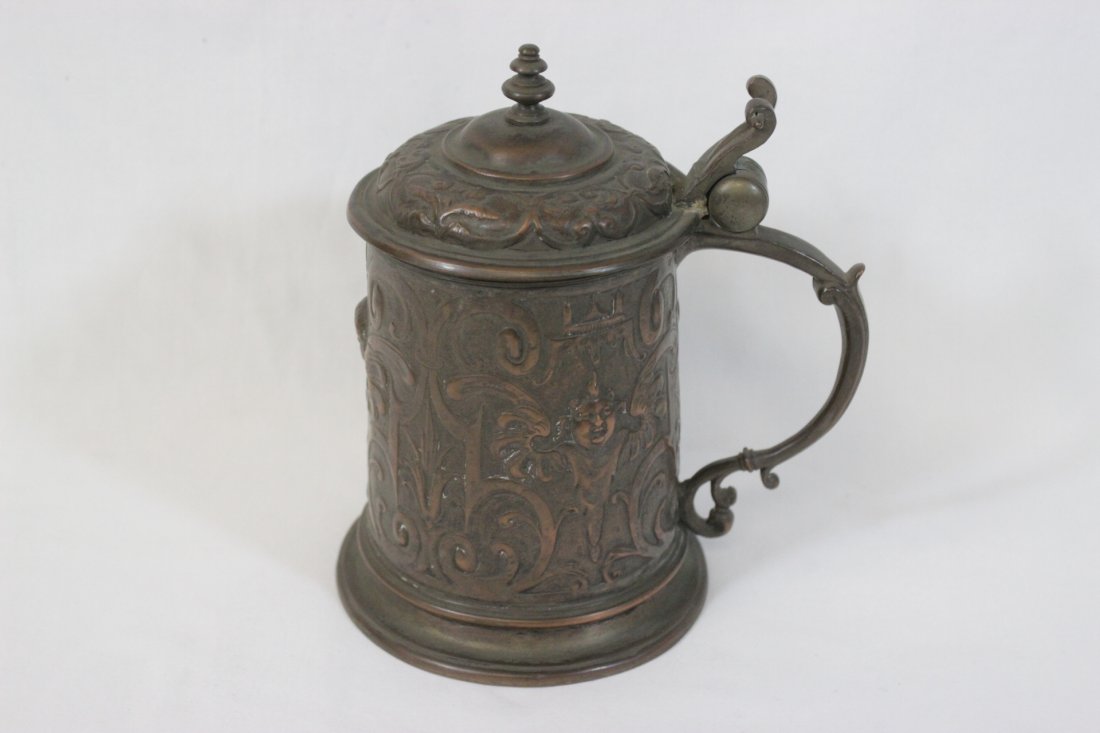 European antique copper pitcher (1 of 9)