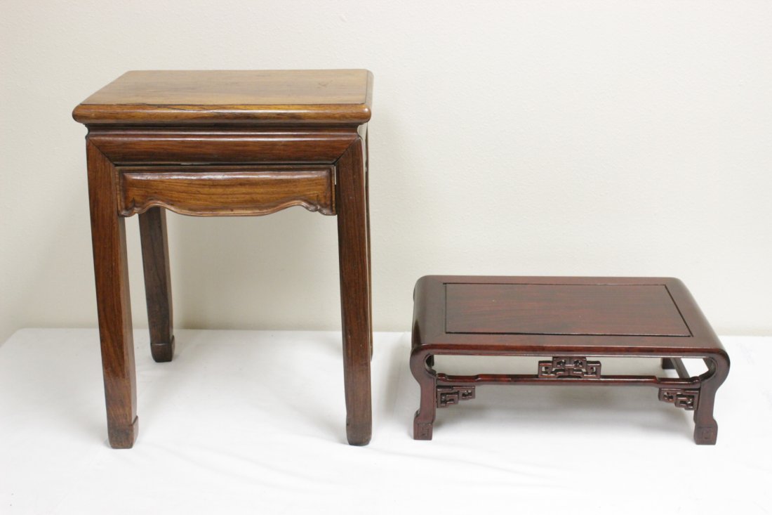 2 Chinese rosewood tables (1 of 10)