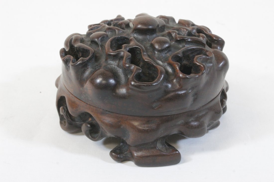 Chinese rosewood ink paste box (1 of 9)