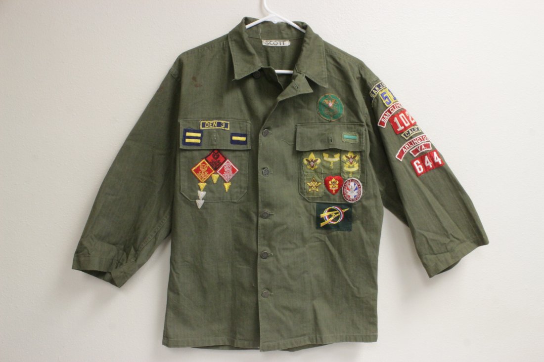 US military uniform filled with patches (1 of 8)