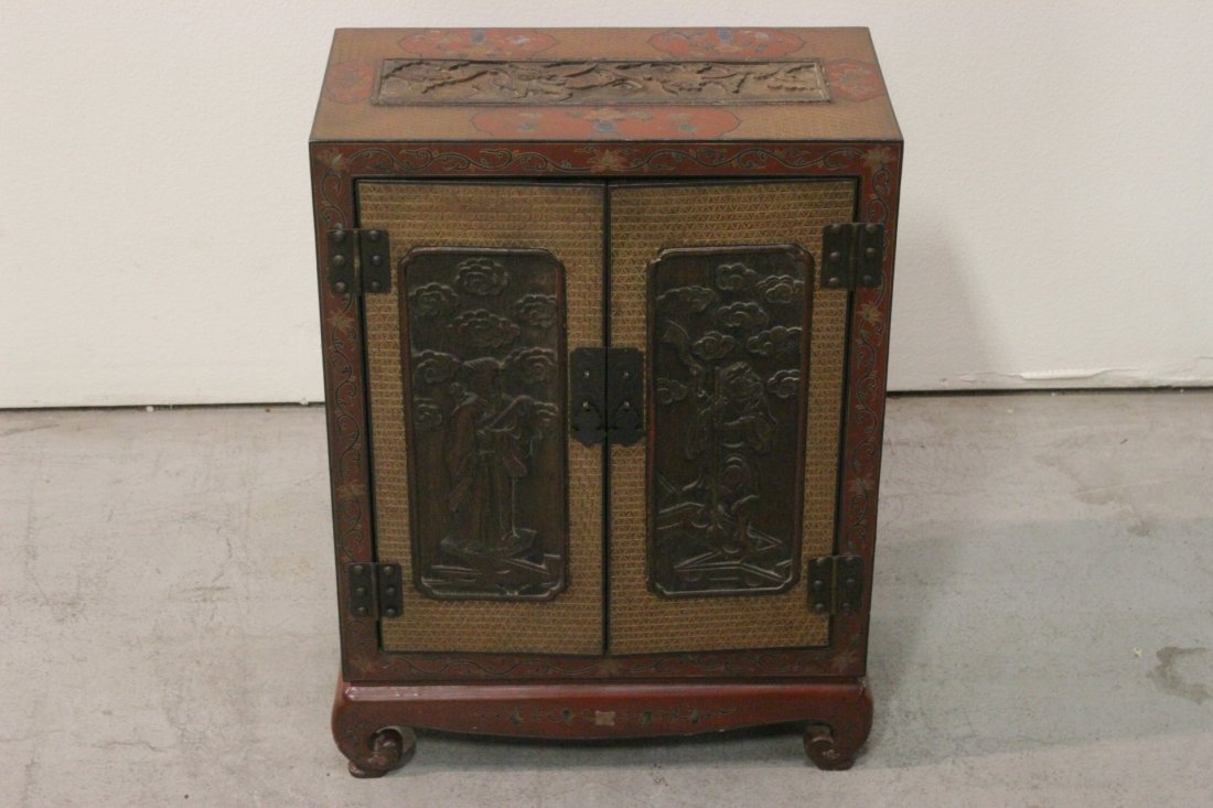 Chinese early 20th c. lacquer cabinet (1 of 10)