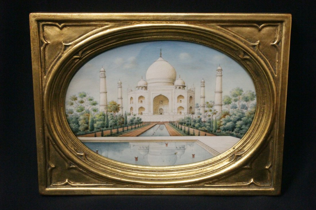 A beautifully painted ivory plaque (1 of 10)