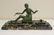 bronze sculpture on marble base by Z. Kovacs