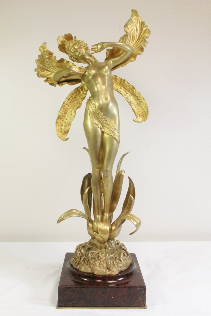 French gilt bronze sculpture by Louis Chalon (1 of 10)