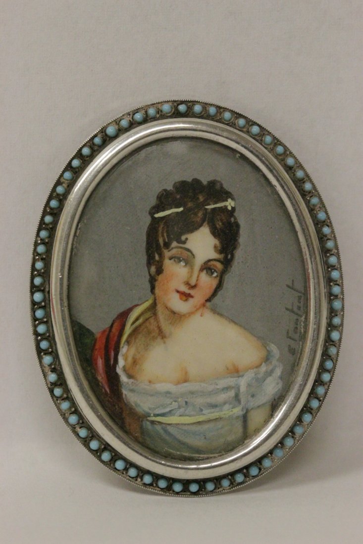 European silver framed brooch (1 of 10)
