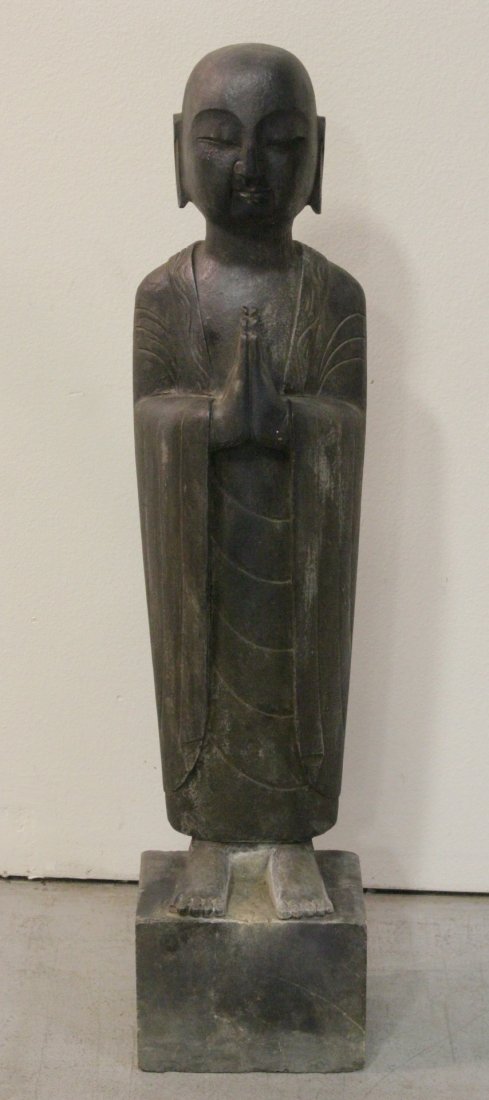 Chinese hard stone carved Buddha (1 of 10)