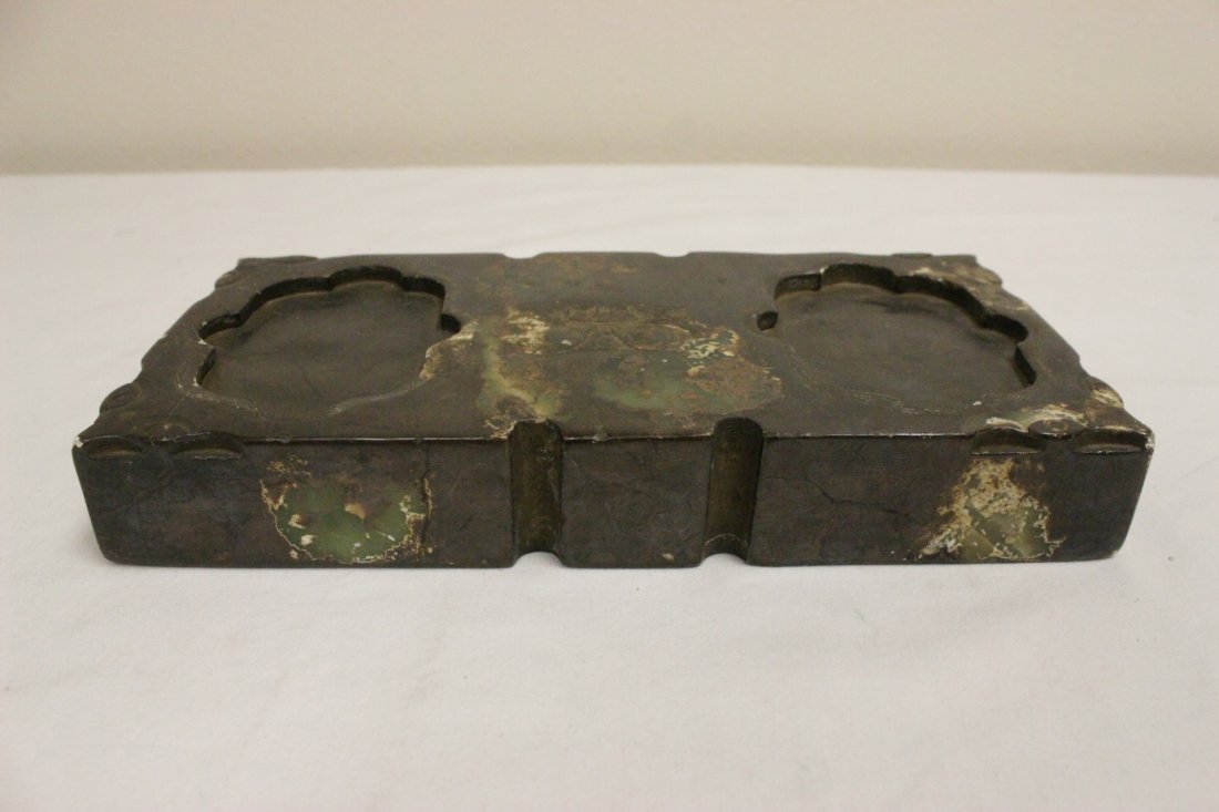 Chinese large jade carved inkwell (1 of 10)