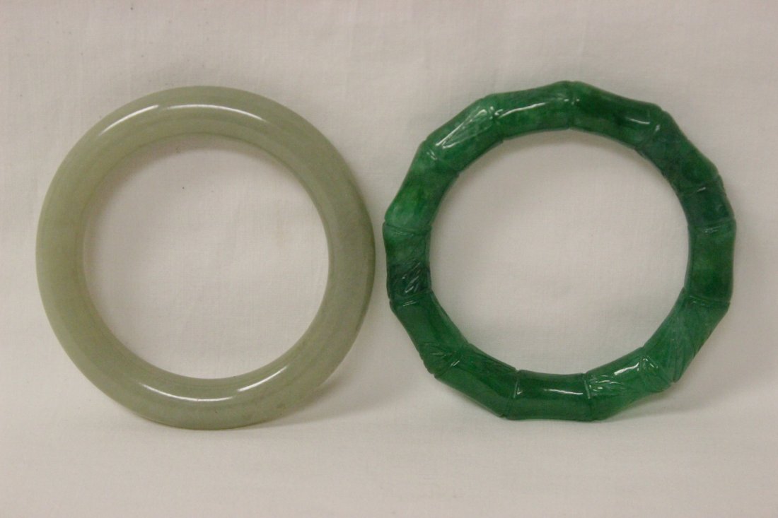 2 jadeite like bangle bracelet (1 of 9)