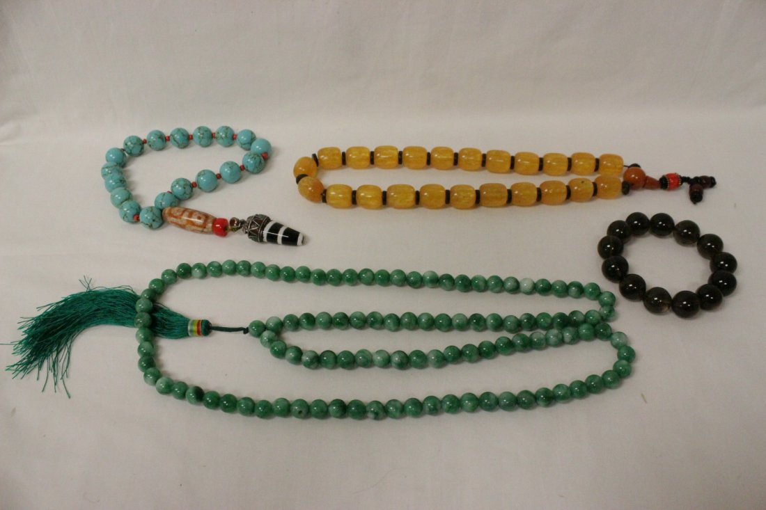 4 Chinese various bead necklace/bracelets (1 of 9)