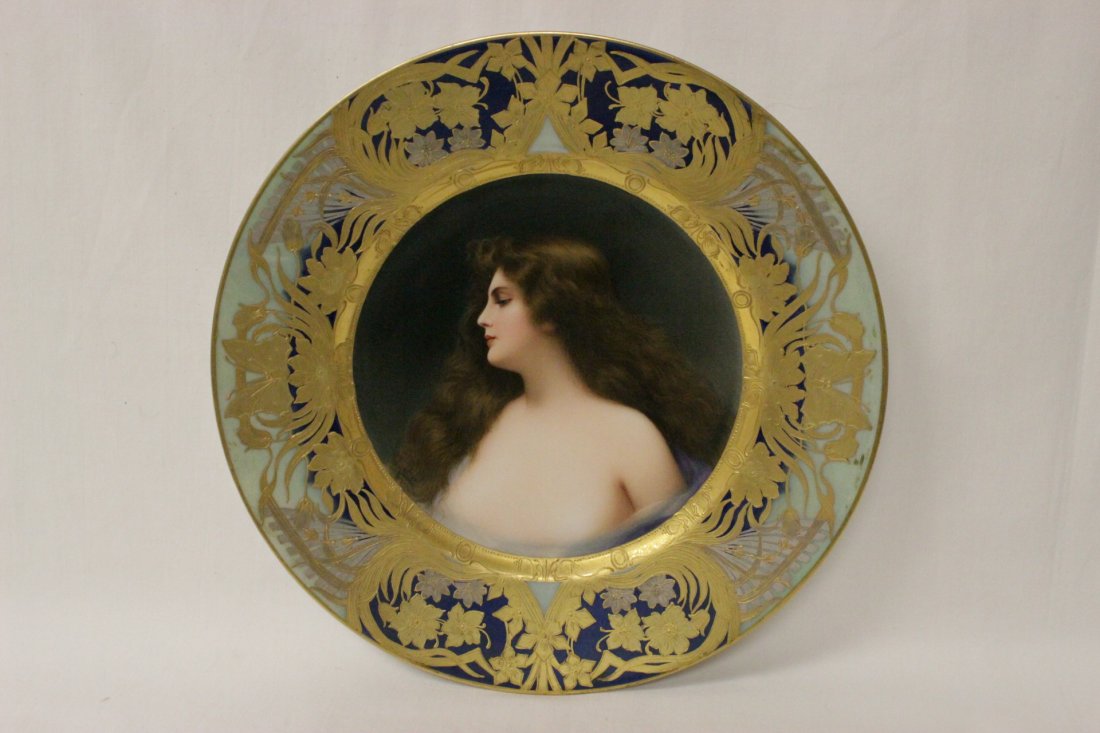 Royal Vienna hand painted porcelain plate (1 of 10)