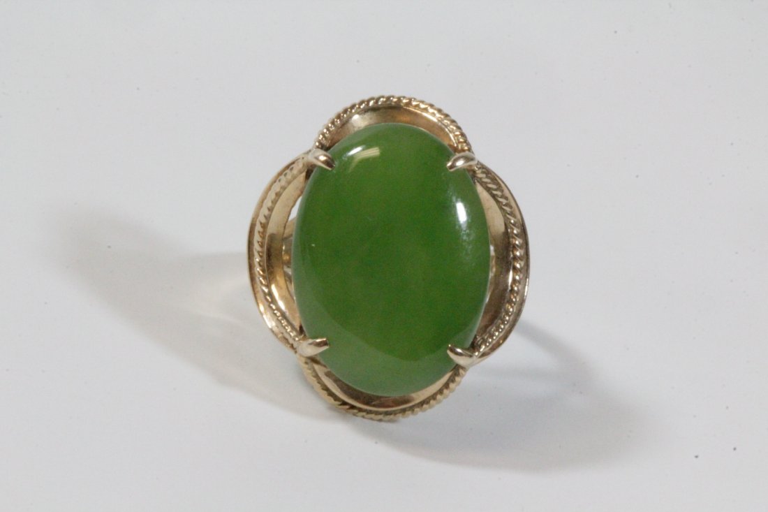 14K Y/G jade ring (1 of 10)