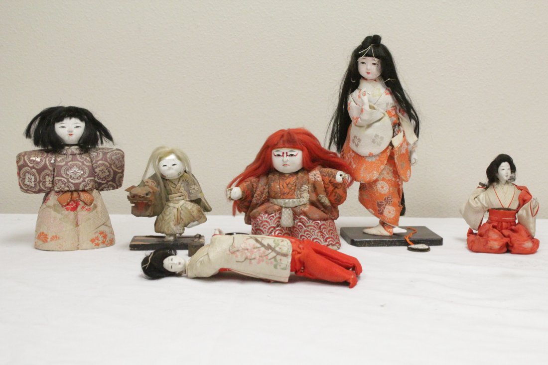 6 Japanese antique dolls (1 of 10)