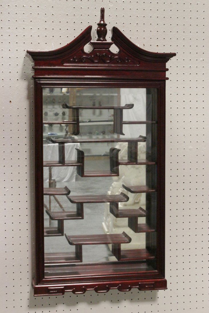 Chinese rosewood wall hanging curio