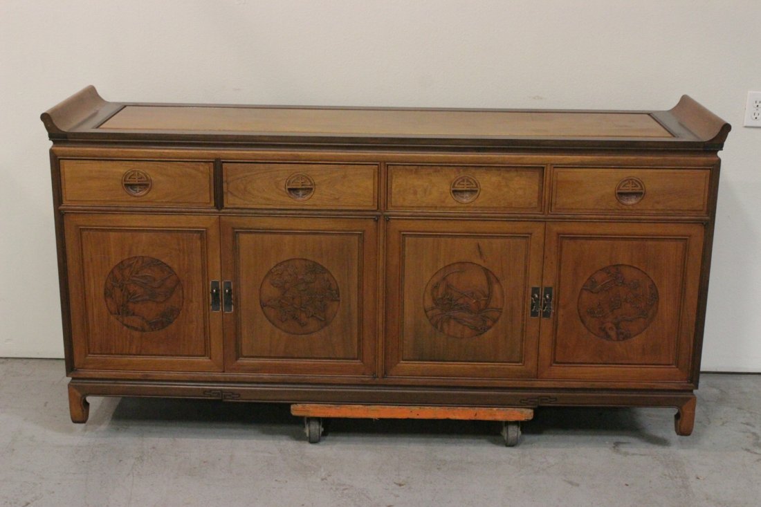 Chinese rosewood server (1 of 10)