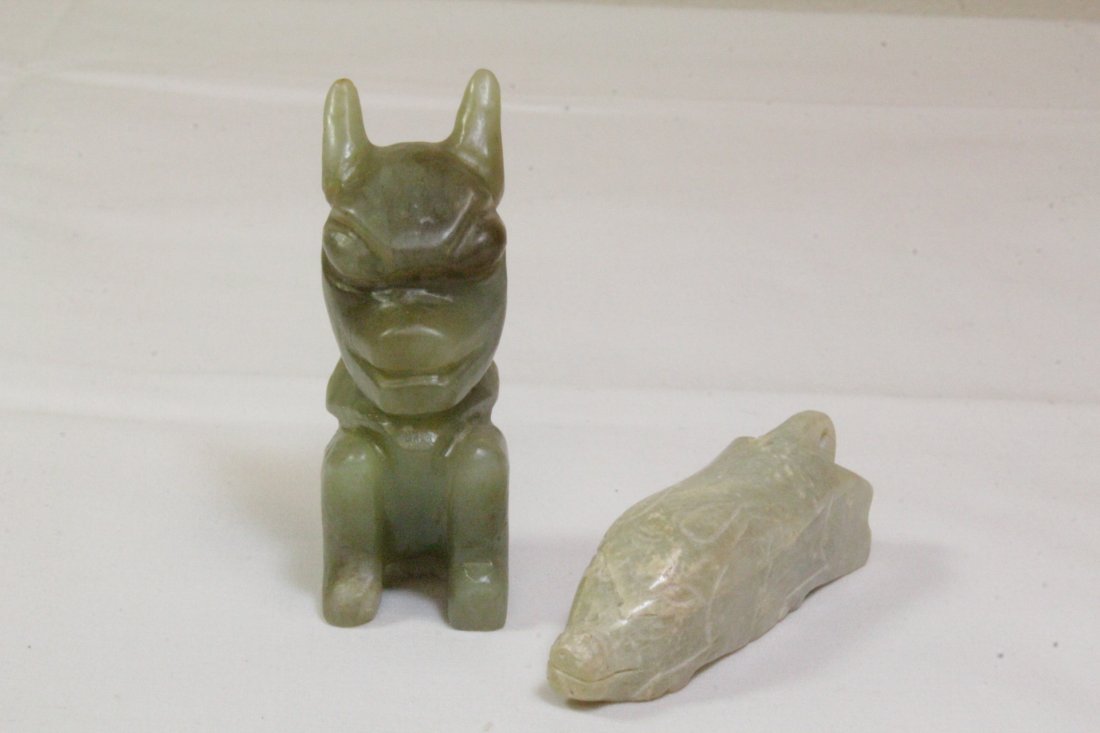 2 jade carved ornaments (1 of 10)