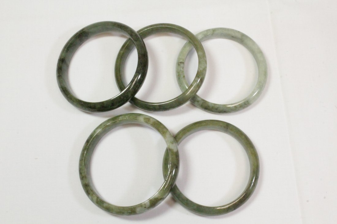 5 jadeite bangle bracelet (1 of 10)