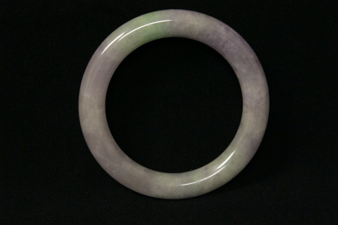 Beautiful lavender jadeite bangle bracelet (1 of 7)